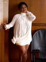 Aurelia Drape Mini Dress - Lamoanna
