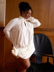 Aurelia Drape Mini Dress - Lamoanna