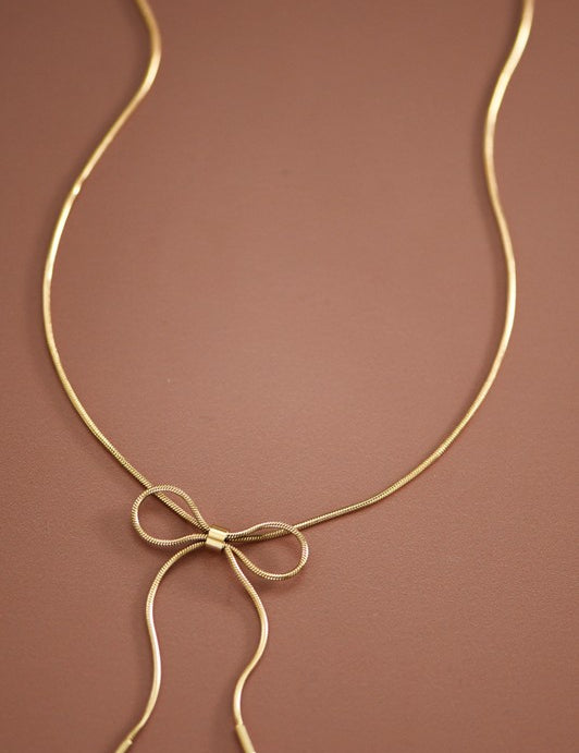 Chérie Bow Necklace - Lamoanna