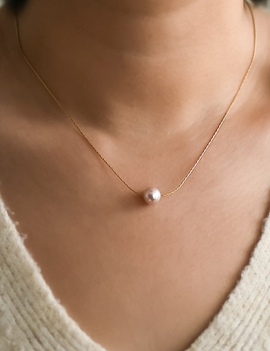 Luna Pearl Necklace - Lamoanna