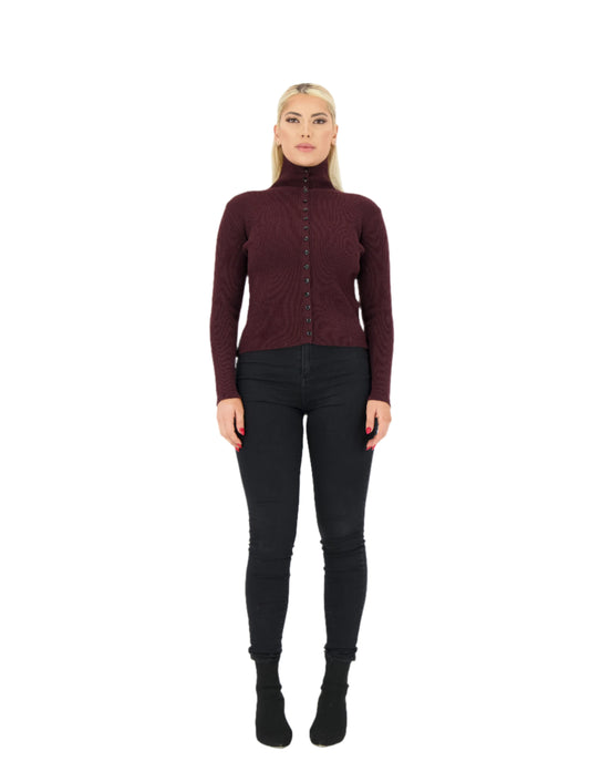 Wine Turtle Neck